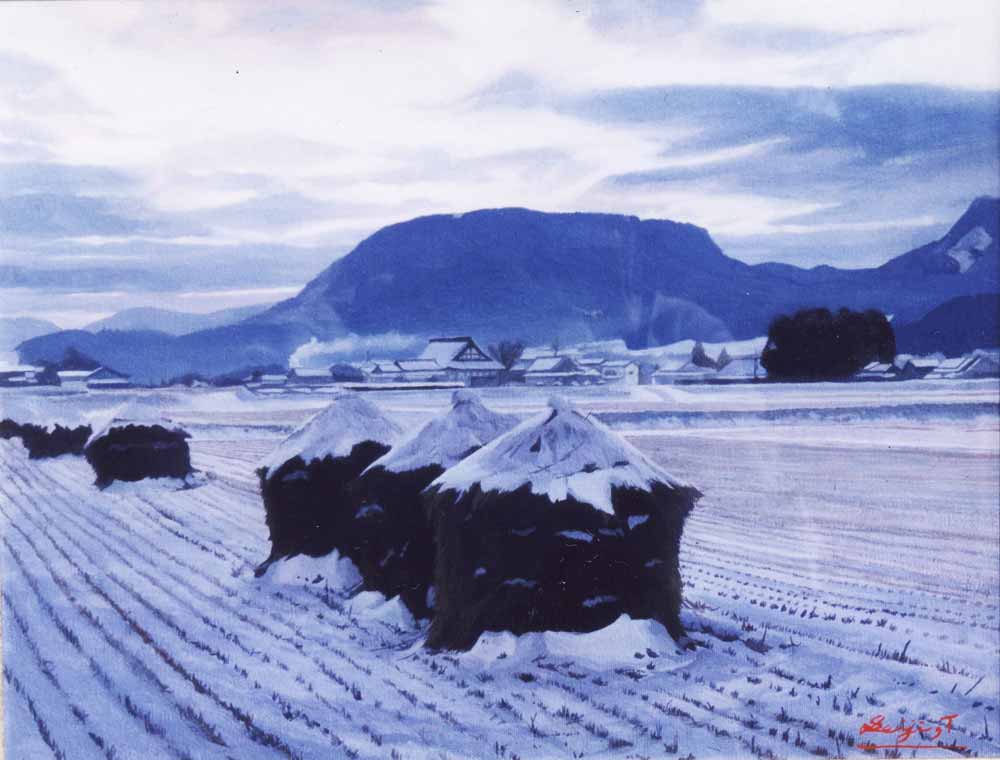 2004制作 冬の切株山